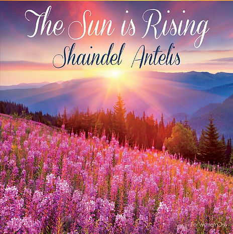 The Sun Is Rising album cover: sunrise over purple wildflowers